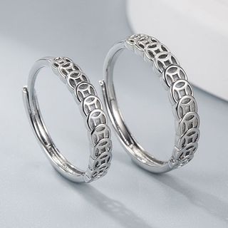 925 Silver Couple Rings, adjustable by 80vmsm2zr2sj.vn