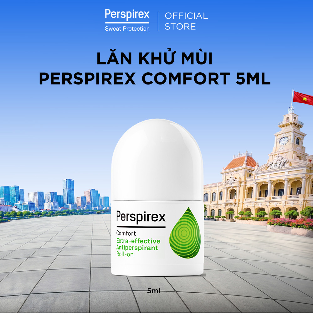 Lăn Khử Mùi Perspirex Comfort: Dành cho da nhạy cảm hoặc da thường ít đổ mồ hôi