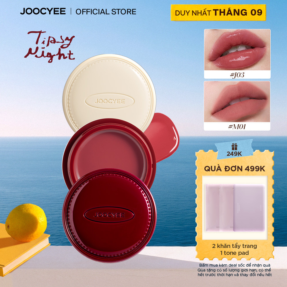 [Bộ sưu tập mới] BST Phiên bản giới hạn JOOCYEE Tipsy Night Lip & Cheek Cream 2 phiên bản lỳ mịn & căng bóng, siêu dưỡng ẩm, mềm mượt dễ tán 6g