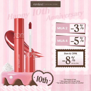 [Rom&nd] [Màu 1-9] Son Tint lì ngọt ngào Hàn Quốc Romand Juicy Lasting Tint 5.5g