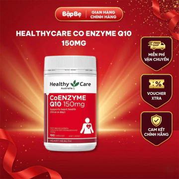Viên Uống Bổ Tim Healthy Care Coenzyme Q10 150mg 100 Viên Nhập Khẩu Úc Tăng Cường Sức Khỏe