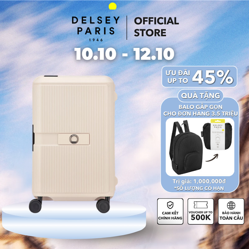 [10.10 - 12.10 | TẶNG BALO] Vali kéo Vauban - Vali Delsey Paris cao cấp bảo hành chính hãng quốc tế