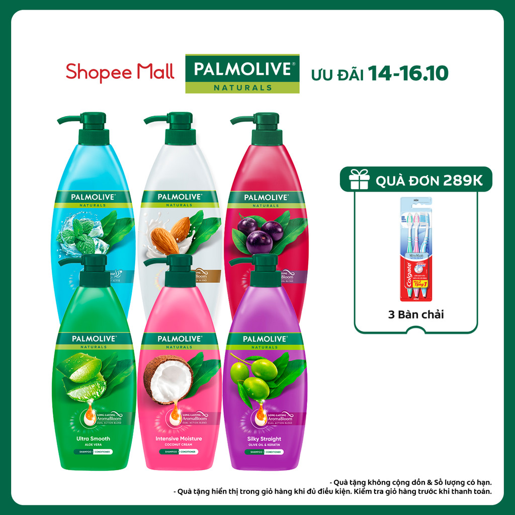 Dầu gội Palmolive kèm xả 2-trong-1 chiết xuất thiên nhiên 600ML