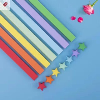 ALIK 540 Tờ Giấy Origami Ngôi Sao Giấy Gấp Nhiều Màu Sắc Ngôi Sao May Mắn Origami Ngôi Sao Dải Giấy Cho DIY Tay Giấy Nghệ Thuật Thủ Công VN