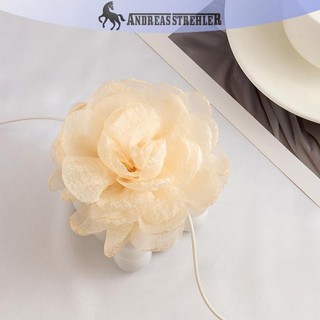 Onetimingfine Vải Lông Tơ Ren Hoa Vòng Cổ Choker Dành Cho Nữ Hợp Thời Trang Thanh Lịch Dài Dây Buộc Dây Trên Cổ Trang Sức VN
