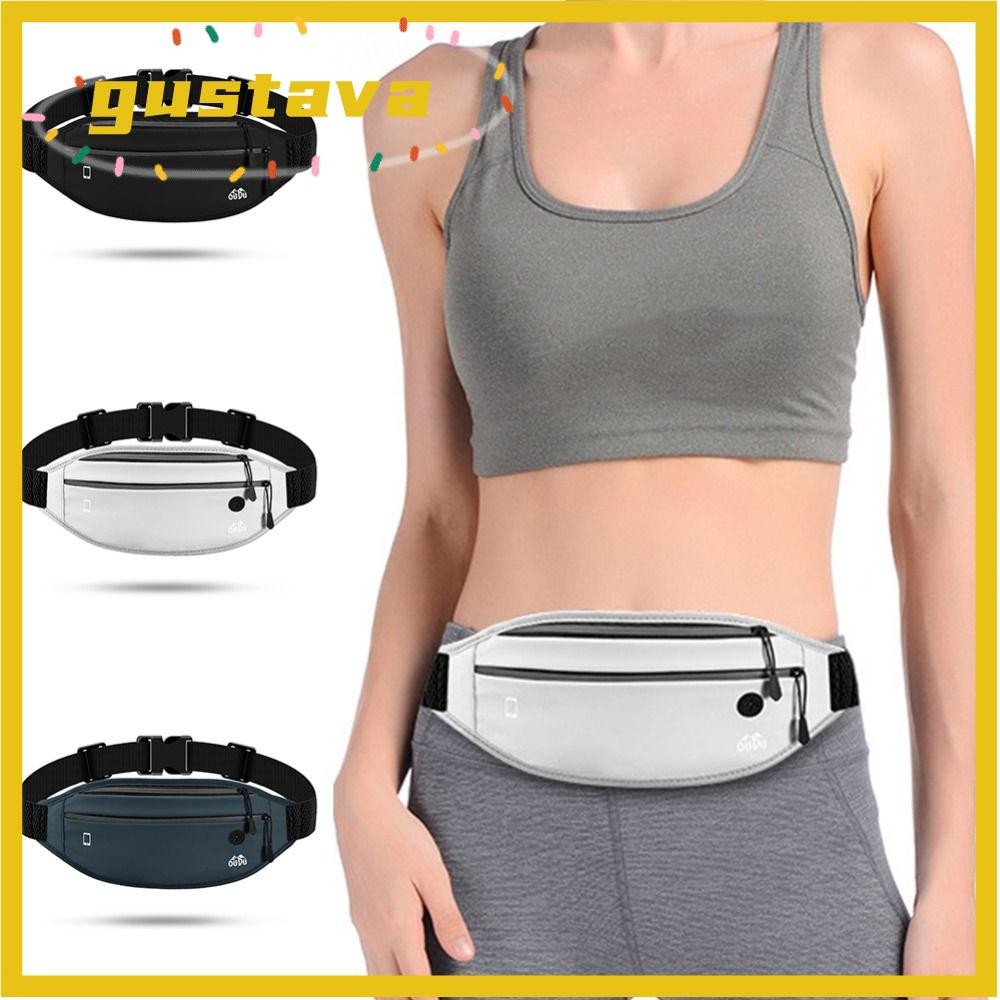Túi đeo thắt lưng chạy bộ GUSTAVA, Túi thắt lưng thể thao bằng da PU ẩn, Điện thoại di động chống nước nhẹ chuyên nghiệp dành cho nam nữ