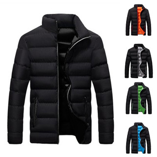 Nam Jacket Down-Filled Windproof, Full-Zip Puffer cho Thời Trang Hàng Ngày