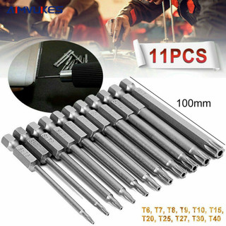 AIMVUKES Bộ Mũi Vít Hoa Thị Có Lỗ Dài Từ 50-75-100 Chân Lục Giác Thép s2 Nhiều Kích Thước