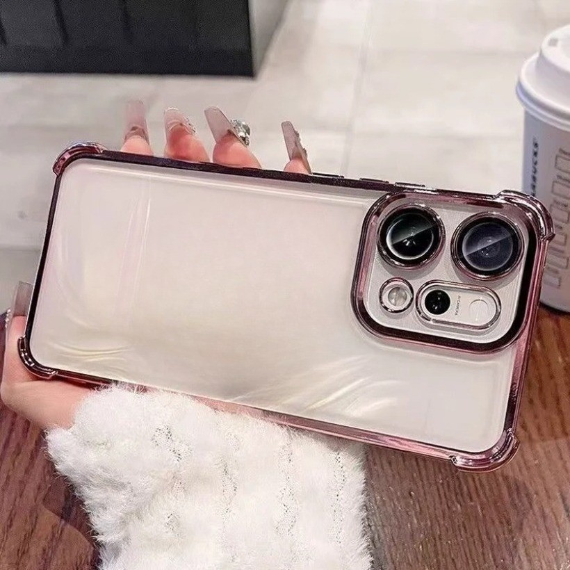 Ốp Điện Thoại Chống Sốc Trong Suốt Cho OPPO A3X A5X A5 A5i A3 A6 Pro Find X9 Pro X8S + X8 Ultra Reno 14F 13F 14 Pro Mềm Trong Suốt Bốn Góc Chống Rơi