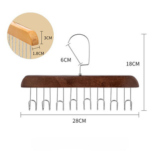 Móc treo đồ lót, cà vạt, thắt lưng, áo dây đa năng - 8 móc, xoay 360 độ