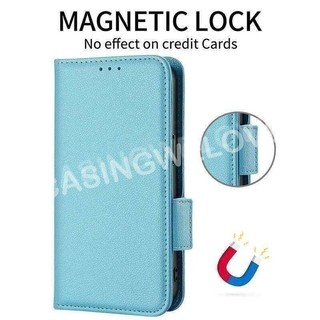 Vỏ Cho ZTE Nubia Neo 3 GT 5G 2025 Sang Trọng Lật Da Bên Khóa Ốp Lưng Điện Thoại Khe Cắm Thẻ Giá Đỡ Vỏ Điện Thoại Chống Sốc