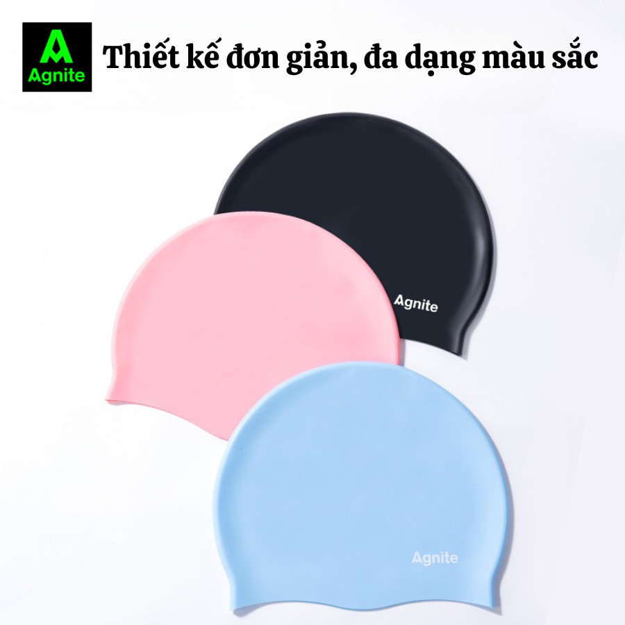 Mũ Bơi Silicone Cao Cấp Agnite – Chống Nước, Ôm Sát, Bảo Vệ Tai