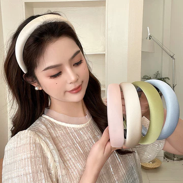 Băng đô kiểu Pháp Băng đô satin Băng đô cao cấp Băng đô thời trang nữ Băng đô mặt satin