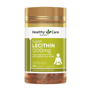 Viên Uống Tinh Chất Mầm Đậu Nành Healthy Care Super Lecithin 1200mg Hỗ Trợ Làm Đẹp Da Chai 100 Viên