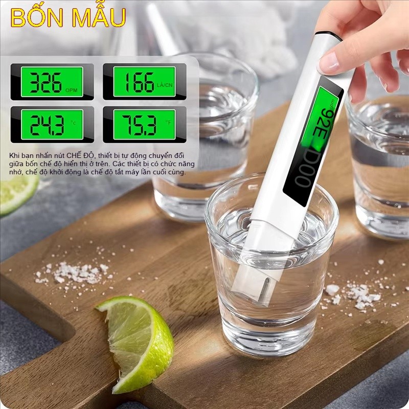 Bút đo nước thông minh, đo EC chính xác! Dải đo rộng, kết quả đáng tin.
