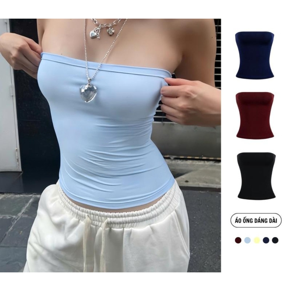 Áo Ống Trơn Basic Ôm Body Nhiều Màu Chất Liệu Cotton Mỏng Mát - Samsu.clothing_Saigon