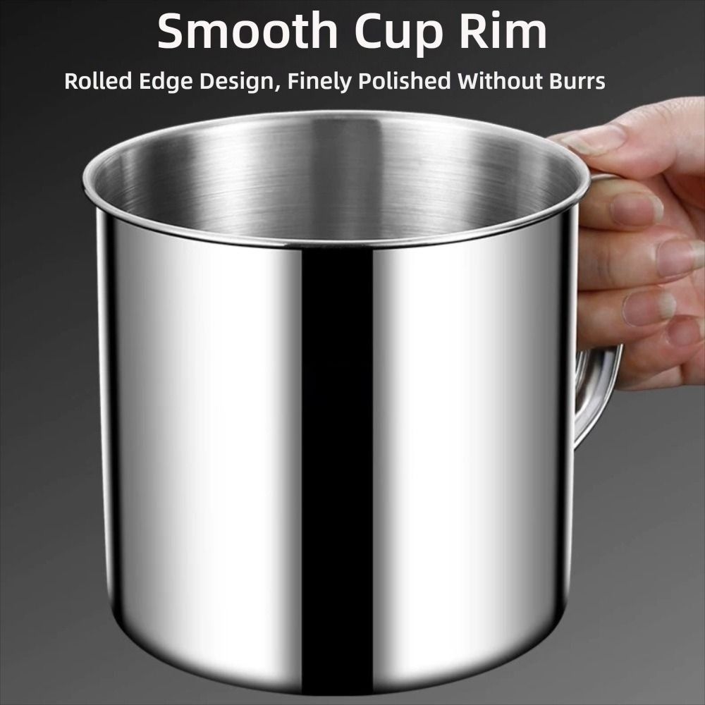 Cốc Nước HOBBYIN, Có Nắp Cốc Inox 304, Thiết Kế Tay Cầm 350-1250ml Cốc Trà Du Lịch