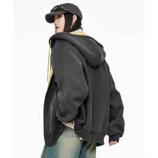 Áo nỉ nam có mũ trùm đầu phong cách preppy Mỹ, phù hợp unisex