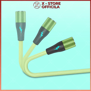 Cáp sạc hít nam châm đa năng, dây sạc dù Type C/LN/Micro, sạc nhanh, đèn LED, bảo vệ chân sạc - DSNCGR