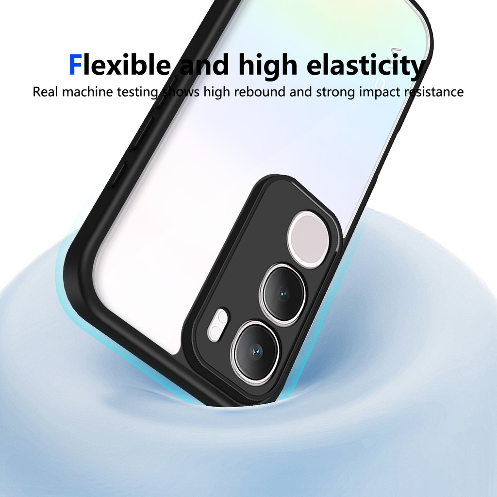 Ốp lưng Vivo Y19S Pro Vỏ trong suốt mờ thời trang cho Vivo Y19S Vỏ điện thoại