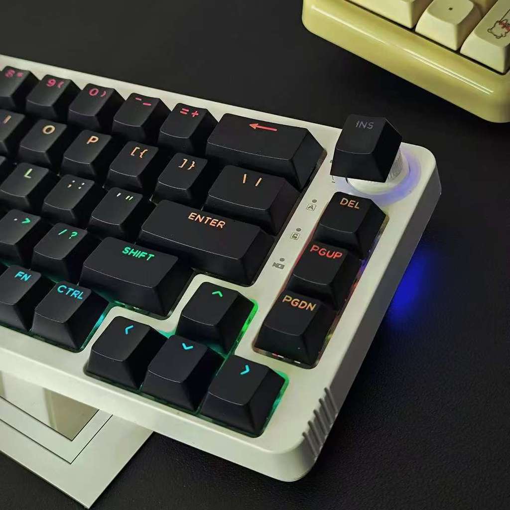126 Phím Đen Tùy Chỉnh Double Shot PBT Keycaps RGB Backlit Key cap Cherry Profile cho MX Switch Bàn Phím Chơi Game | BigBuy360 - bigbuy360.vn
