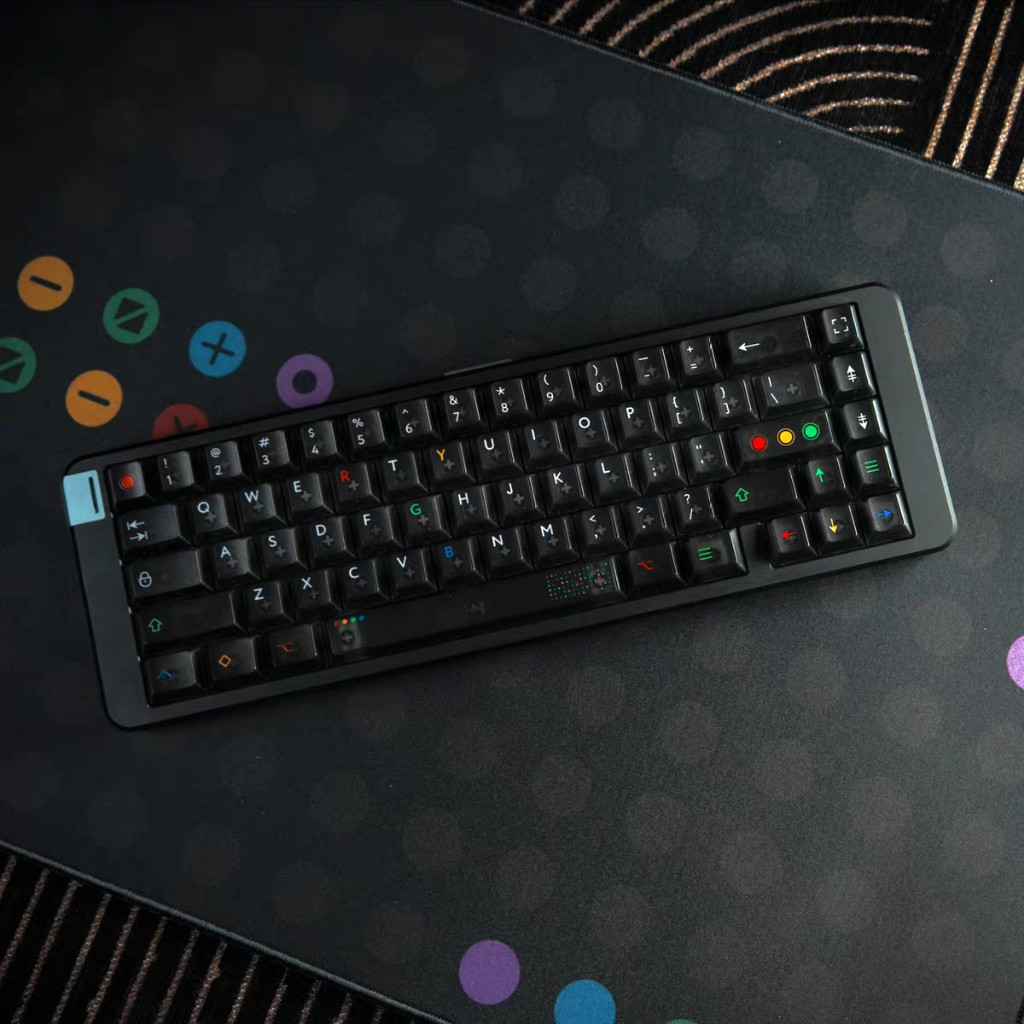 Keycap Retro Dark Lights PC cherry profile Keycap Aifei Traffic xuyên led bàn phím Polabe Commerce | BigBuy360 - bigbuy360.vn