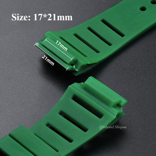 Dây đeo đồng hồ cao su cho dây đeo đồng hồ RICHARD MILLE 21mm 17mm Dây đeo đồng hồ silicon chống thấm nước Dây đeo đồng hồ cao su thể thao chống mồ hôi cho nam nữ Vòng đeo tay Dây đeo cổ tay