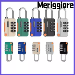 MERIGGIARE Khái niệm khóa kết hợp 4 chữ số Bảo vệ thời tiết Phần cứng bảo mật với cáp thép