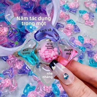 Giặt là hạt ngưng tụ, giữ hương thơm lâu dài, quần áo bảo vệ mềm mại, khử trùng mạnh mẽ, khử trùng, mạt, bột giặt đậm đặc cao, bộ đồ gia dụng