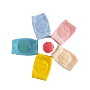 Miếng đệm đầu gối cho bé Smile dễ thương để bò & đi bộ, Cotton mềm mại