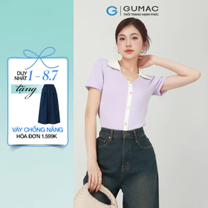 Áo Polo Nữ GUMAC Form Slim Tay Ngắn Ôm Vừa Tôn Dáng Hiện Đại PLF03026