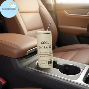 Cốc cà phê bằng thép không gỉ Pufangbliss 16oz Di động cách nhiệt có ống hút cho cuộc phiêu lưu ngoài trời và du lịch VN