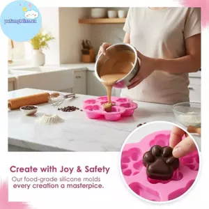 Pufangbliss Khuôn Silicon Cấp Thực Phẩm Cho Fondant Tạo Trang Trí Bánh Sô Cô La Độc Đáo Trong Các Phiên Làm Bánh VN