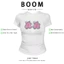 BOOM Áo Baby Tee Nữ Cotton Ôm Body-Áo Thun Ngắn Tay Y2K In Hình PhongCách Mùa Hè, Cổ Tròn Hàng Đầucách hàn quốc phong722