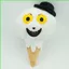 PS1 Art the Clown Plushie Weird Ice Cream Cone Plushie Búp bê sang trọng có mũ đen SP1