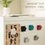 Kẹp tủ lạnh văn phòng từ tính nhiều màu bền bỉ chống trượt Bộ sắp xếp tập tin đa chức năng cho nhà bếp tại nhà Màn hình ghi chú ảnh 20 chiếc [VN]