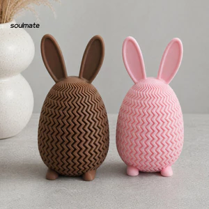 Linh hồn| Hộp đựng trứng tai thỏ in hình 3D cho trẻ em, Hộp tai thỏ PLA chắc chắn cho quà tặng Phục sinh và hộp đựng đồ nhỏ Hộp đựng trang trí