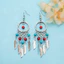 Phong Cách Dân Tộc Retro Tính Khí Thời Trang Du Lịch Mùa Hè Phù Hợp Với Phong Cách Kỳ Nghỉ Bohemian Tua Rua Bông Tai Dài