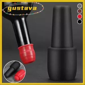 GUSTAVA 1 / 5 CÁI Nút chai rượu vang, Dụng cụ niêm phong rượu vang có thể tái sử dụng lấp lánh, Dụng cụ nhà bếp bằng silicon Nút chặn rượu vang