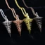 ZENZON Phù Thủy Tâm Linh Pendulos, Năng Lượng Dowsing Con lắc Isis, Phụ Kiện Vòng Cổ Chỉ Thiền Xoắn Ốc Đồng Nón Kim Loại Con lắc Nữ