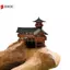 Tượng Belvedere Trung Quốc Mô hình xây dựng cổ xưa Trang trí gian hàng Nhật Bản Thu nhỏ Vườn Zen Bể cá Đồ trang trí cây cảnh VN