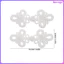 10 Cái Đóng Ếch Cho Quần Áo (1) Phong Cách Sườn Xám 10.30X4.50X1.1CM Trắng kevga