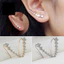 Một thế giới| Phụ Nữ Thời Trang Dòng Kim Cương Giả Zircon Bông Tai Tai Móc Tai Kẹp Trang Sức