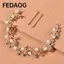 FEDAOG Nữ Băng Đô Cưới Màu Bạc Trang Sức Tóc Handmade