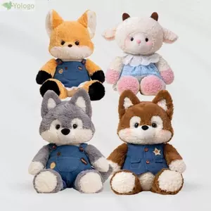 YOLOGO Chạy Bộ Đồ Chơi Sang Trọng, Thiết Kế Đáng Yêu Chất Liệu Cuddly Đồ Chơi Sang Trọng Sói, Sáng Tạo Siêu Mềm Kawaii Có Thể Chạy Sang Trọng Đồ Chơi Búp Bê Trang Trí Nhà