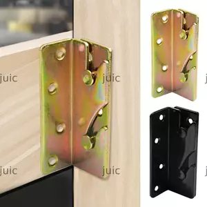 JUIC 4 Bộ Móc Đường Sắt Giường Kết Nối Phần Cứng Cố Định Đầu Nối Chụp Góc