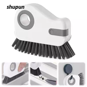 Bàn chải làm sạch rãnh SHUPUN, Dụng cụ làm sạch theo dõi cửa sổ có vành cứng 2 trong 1, Dụng cụ cạo ẩn chuyên nghiệp Thiết kế có thể tháo rời Bàn chải làm sạch tay cầm dễ dàng cho cửa ra vào & cửa sổ