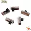 NOTE1 5 Công Tắc Chuyển Đổi, Chuyển Đổi 5 Mm 4 Vị Trí Micro Trượt Công Tắc, Mini SS-24E01 10P 2P4T Dọc Micro Switch