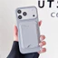 2IN1 Silicon Lỏng Cho Ví Dành Cho iPhone 17 16 14 13 12 Đựng Thẻ Cho Ví Nam Châm Thời Trang Tương Thích