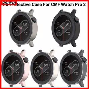 Bảo vệ YRBWD, PC Hollow Frame Edge Shell, Phụ kiện Đồng hồ thông minh Ốp lưng bảo vệ màn hình cho CMF Watch 2